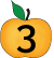 Gul æble ikon 3