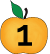 Gul æble ikon